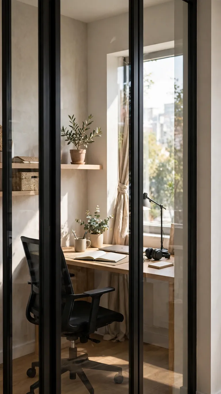 Glass Partition Panels for Light Flow