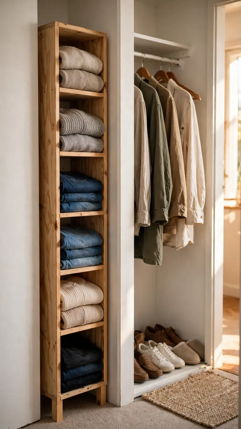 Line the Walls with Narrow Shelf Towers