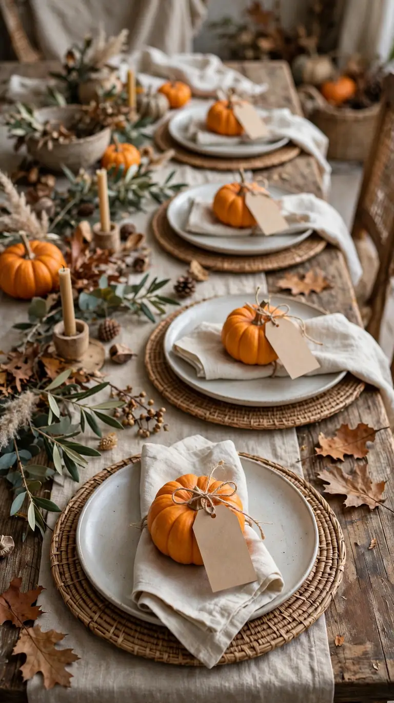 23 Beautiful Thanksgiving Decor Ideas for a Warm Holiday Home 5 Make Personalized Place Cards
