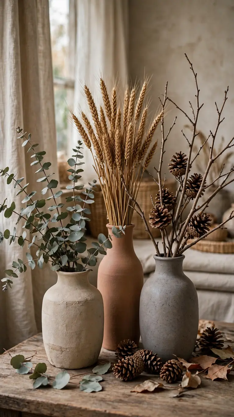 23 Beautiful Thanksgiving Decor Ideas for a Warm Holiday Home 6 Bring in Natural Elements