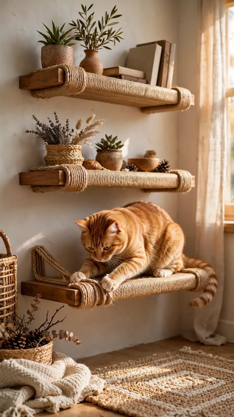 DIY Sisal Scratching Steps