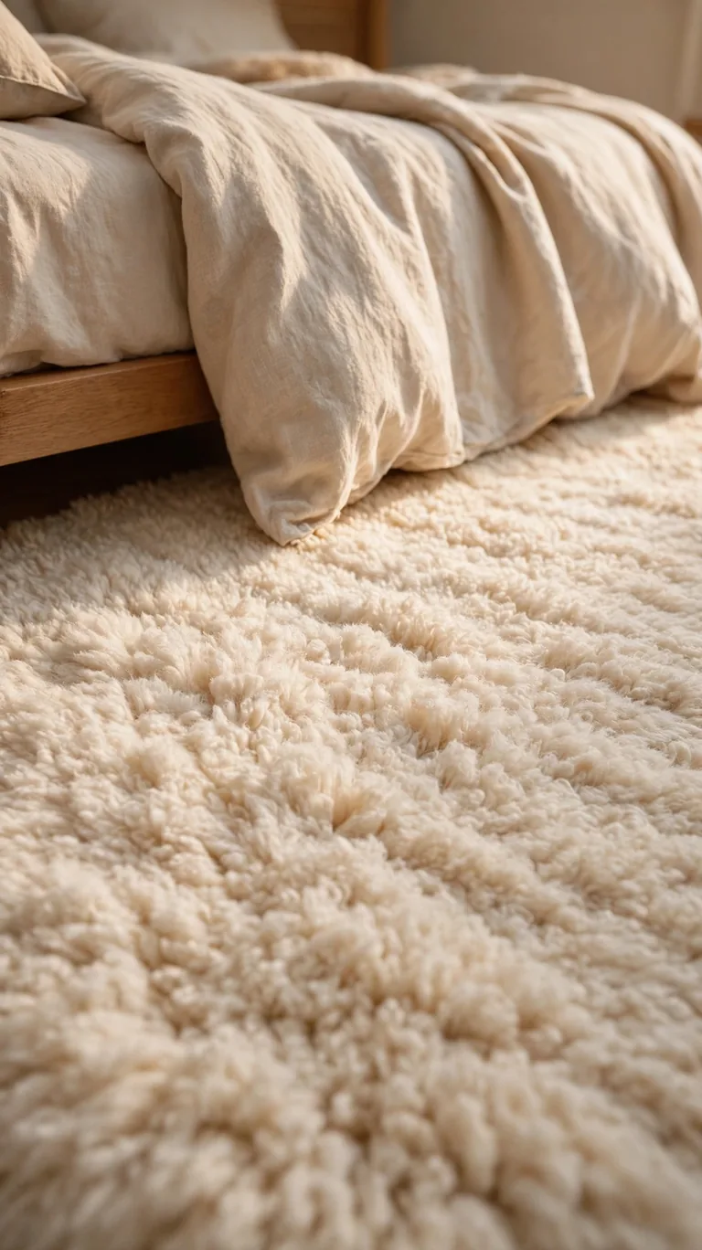 19 Relaxing Grown-Woman Bedroom Ideas for a Cozy Retreat 7 A Rug That Greets Your Feet