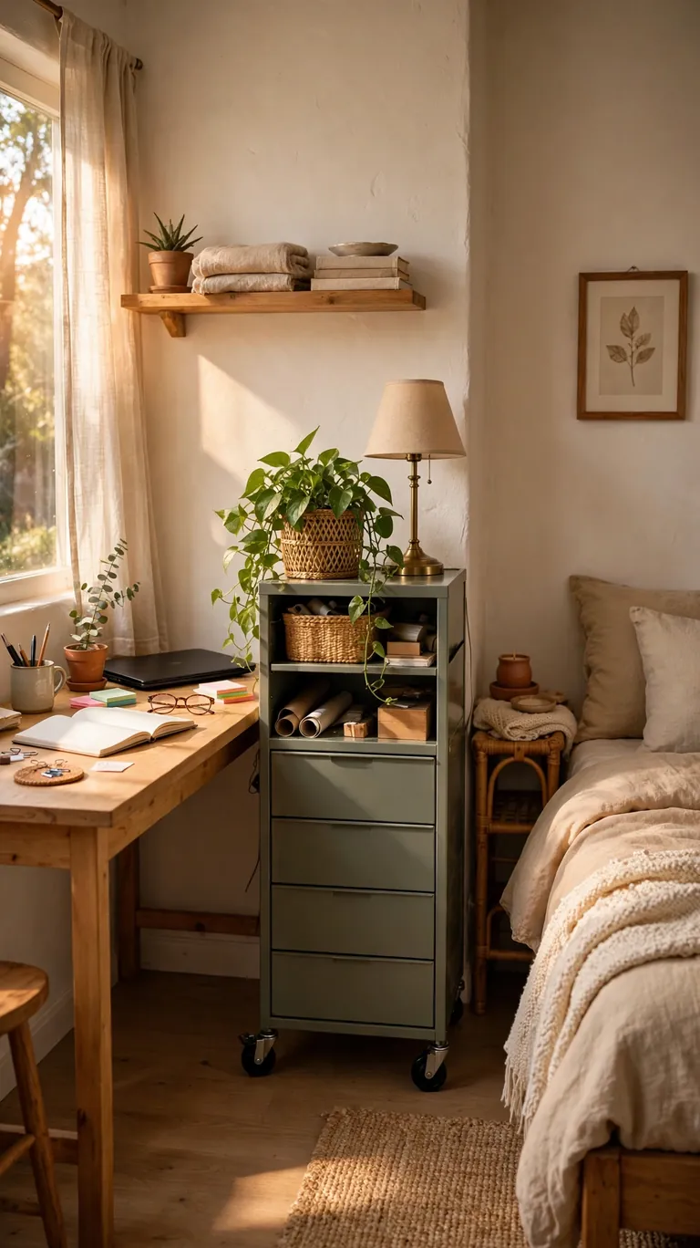 Rolling Storage Cabinet Divider