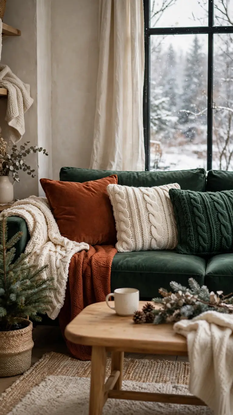 Swap in Velvet and Heavy Cushions