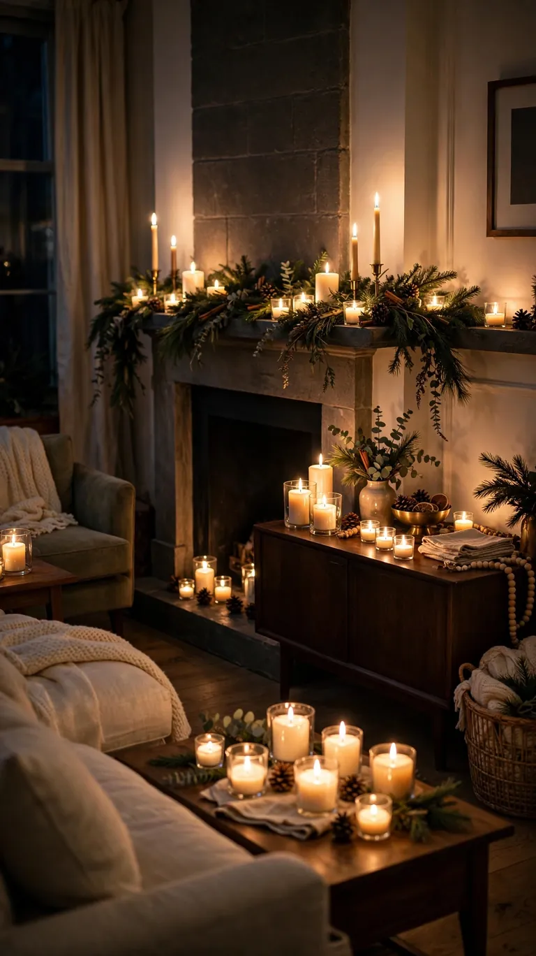 18 Stunning New Year's Eve Decor Ideas for a Sparkling Night 9 Fill the Room with Candlelight