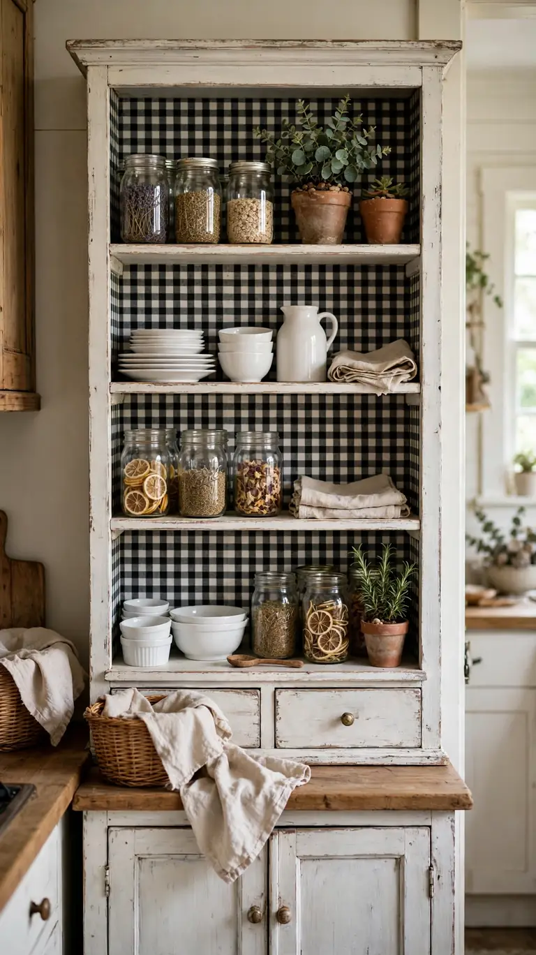 Black and White Gingham for Cottage Charm