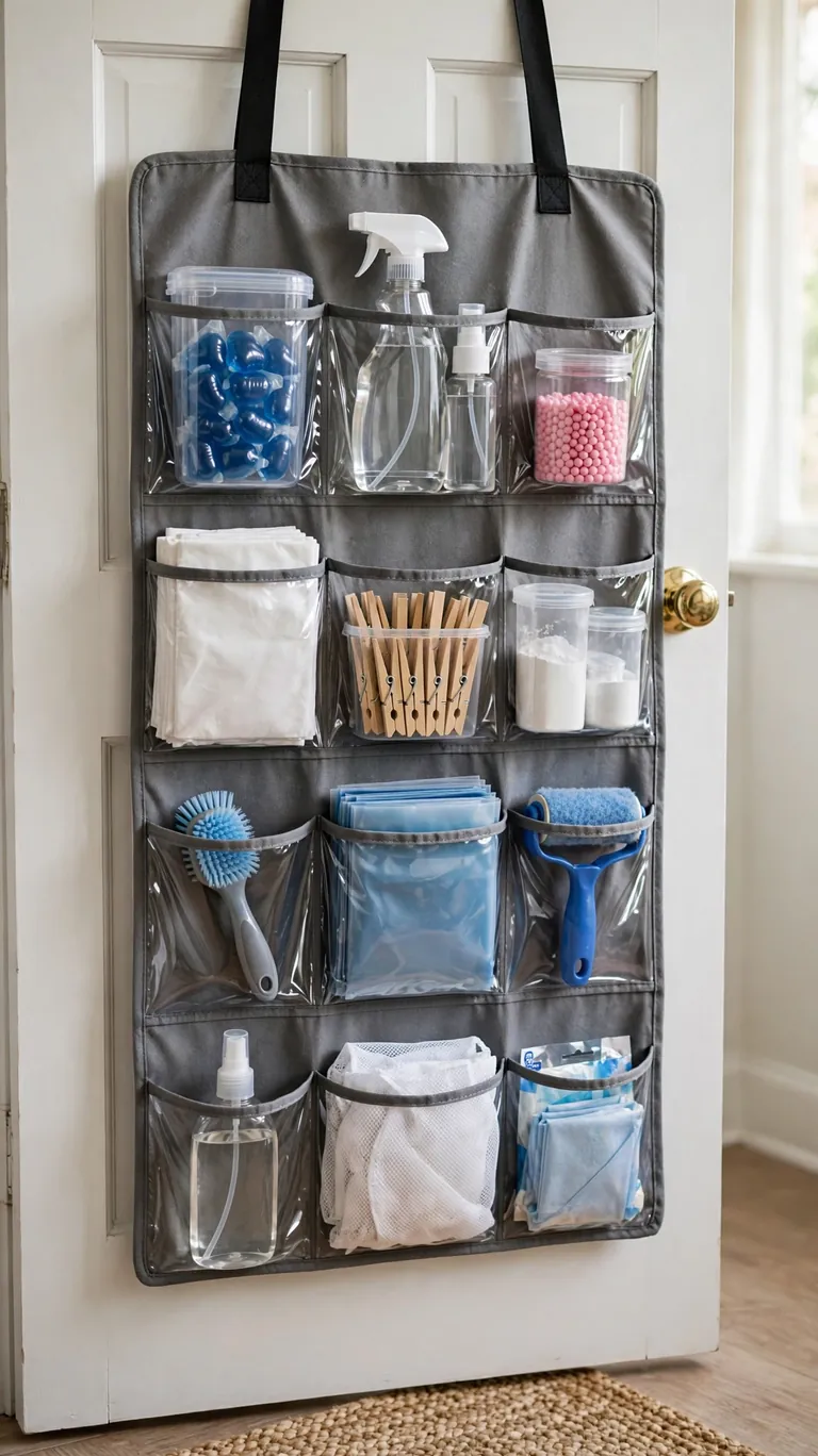 18 Small Laundry Room Ideas That Maximize Every Inch 10 Use the Back of the Door