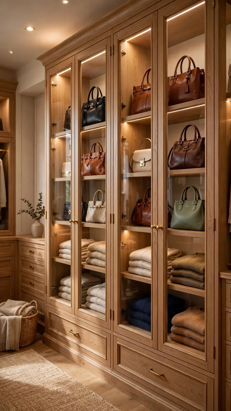 26 Smart Walk-In Closet Layout Ideas That Maximize Every Inch 10 Glass-Front Cabinets for Dust-Free Display