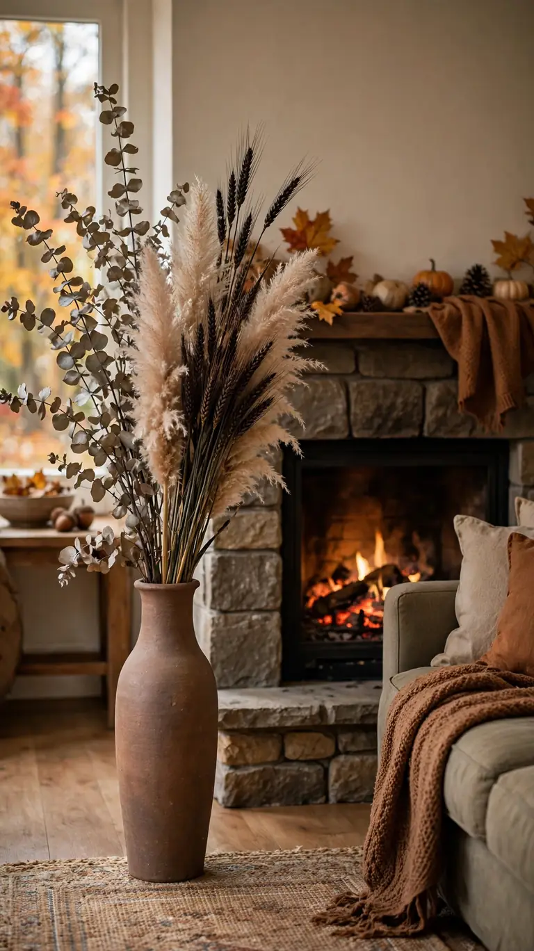 25 Stylish Halloween Decor Ideas That Are Chic, Not Cheesy 11 Dried Botanicals in Dark Tones