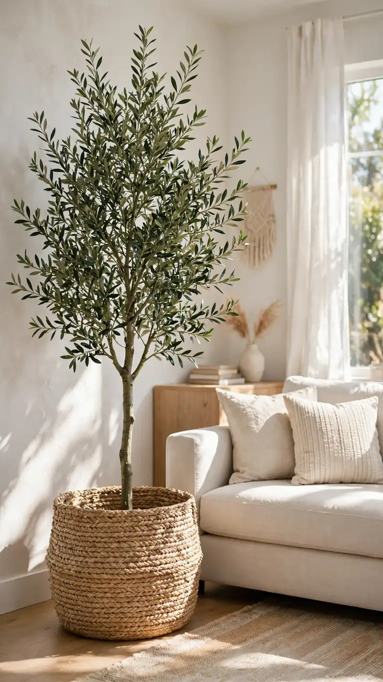 25 Indoor Plant Ideas to Bring Fresh Greenery Into Your Home 12 Basket Floor Plant