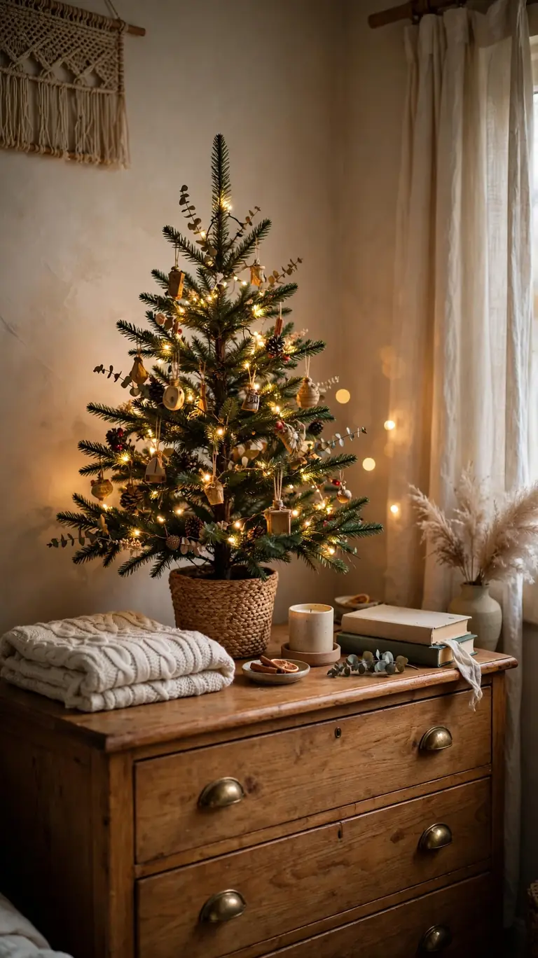 Add a Small Christmas Tree to the Bedroom