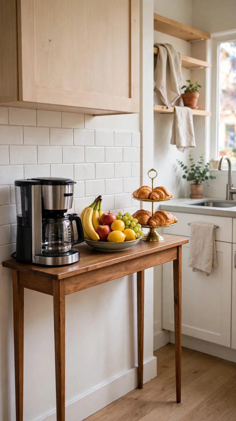 22 Cozy Coffee Bar Ideas for the Cutest Corner at Home 12 The All-in-One Breakfast Bar Combo