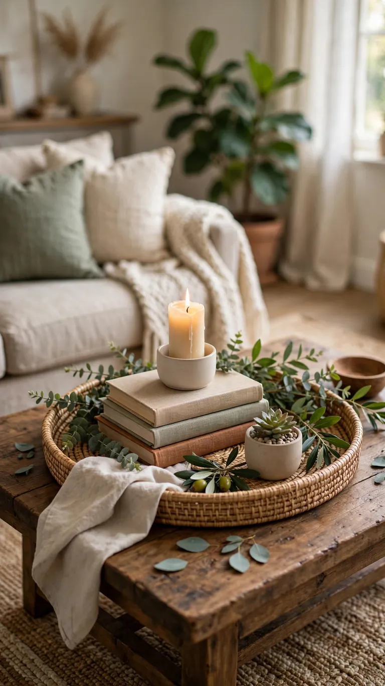 Style the Coffee Table with a Tray