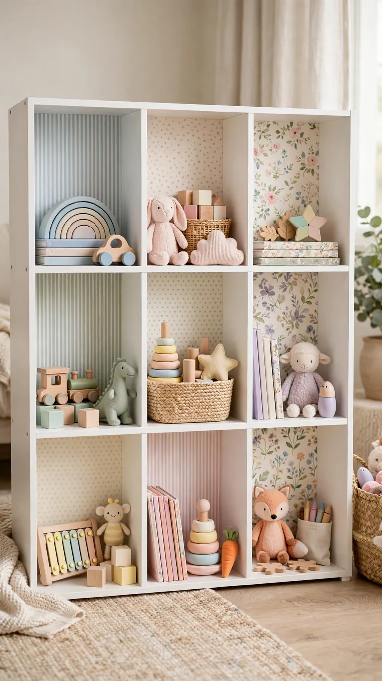 Line the Cubby Interiors of a Cube Organizer