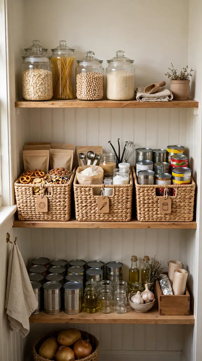 Corral the Pantry with Bins