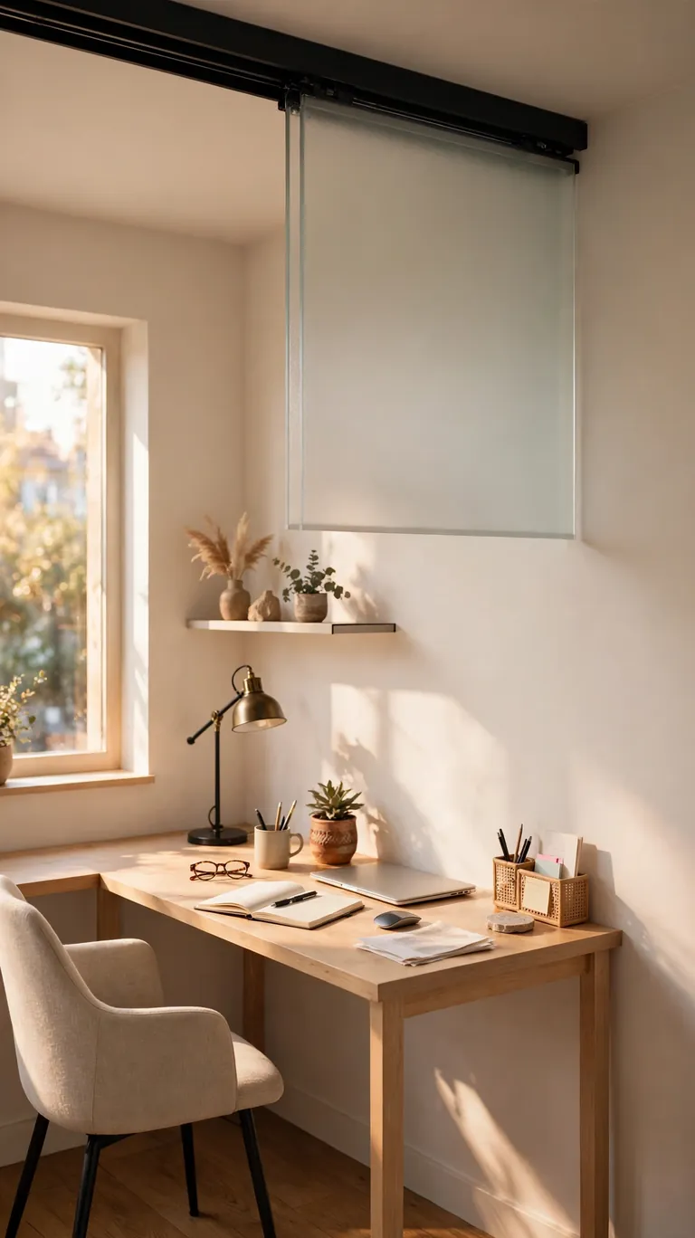 Sliding Panel on a Ceiling Track