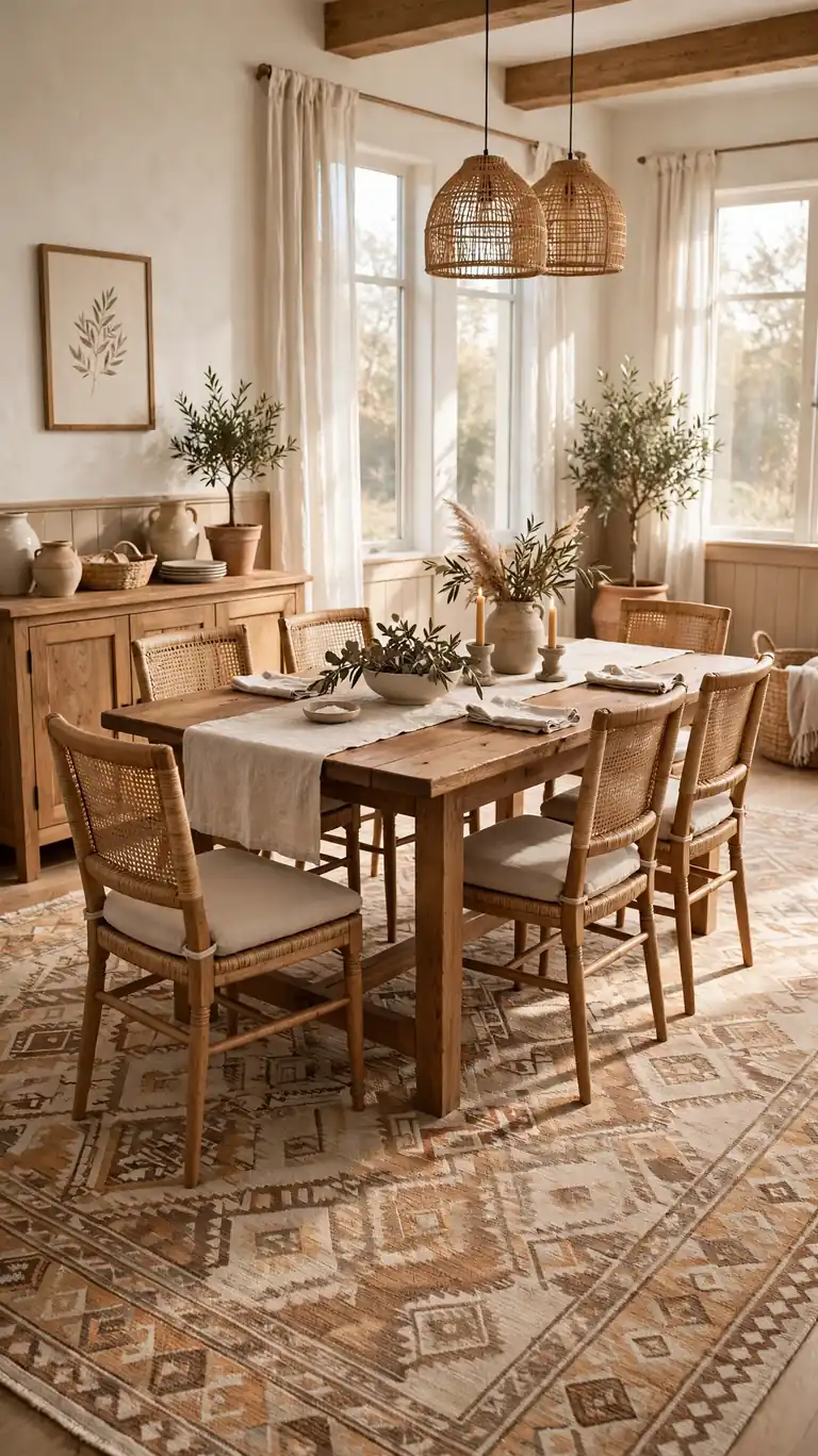 Area Rug Under the Table