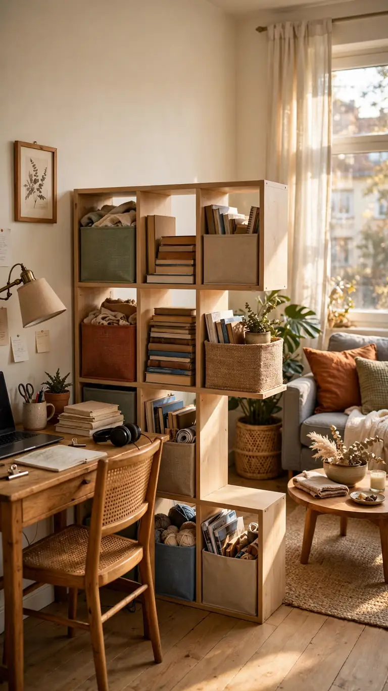 Cube Storage Unit as a Room Divider