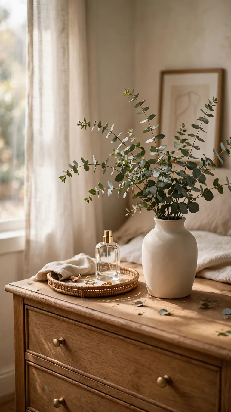 19 Relaxing Grown-Woman Bedroom Ideas for a Cozy Retreat 13 Fresh Stems in a Simple Vase