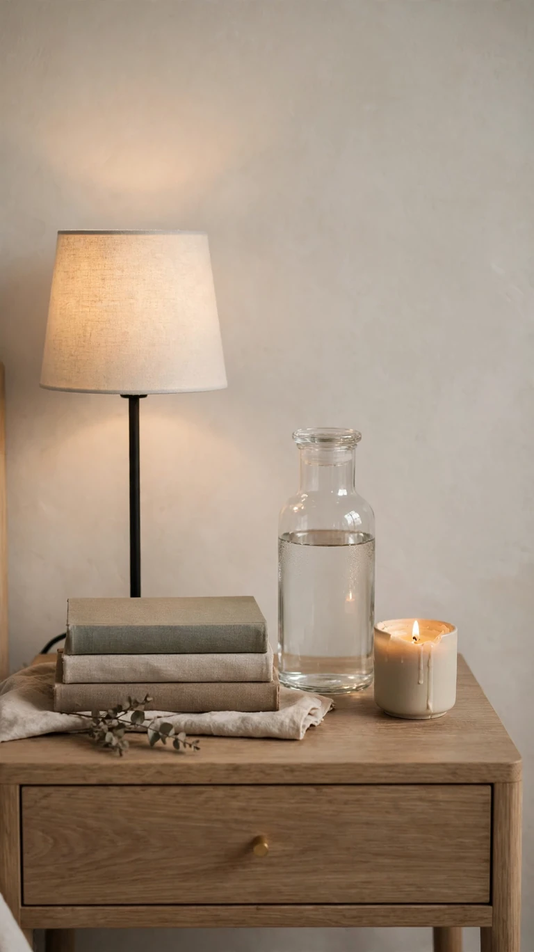 Style a Calm, Clutter-Free Nightstand