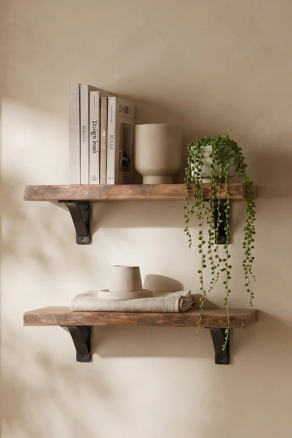 25 Creative DIY Shelf Ideas to Add Style and Storage to Your Home 13 Make a Rustic Barnwood Shelf With Iron Brackets