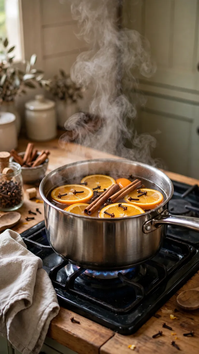 23 Beautiful Thanksgiving Decor Ideas for a Warm Holiday Home 13 Simmer a Pot on the Stove
