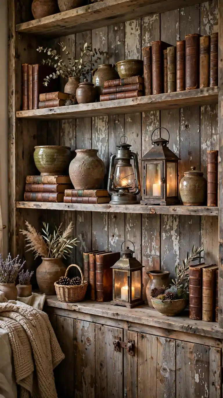 Faux Wood Planks for Rustic Warmth
