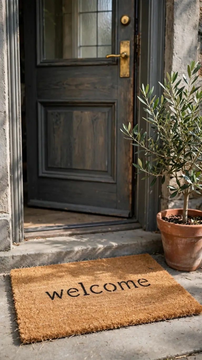 18 Easy Cricut Craft Ideas to Sell That People Actually Want 14 Stenciled Doormats