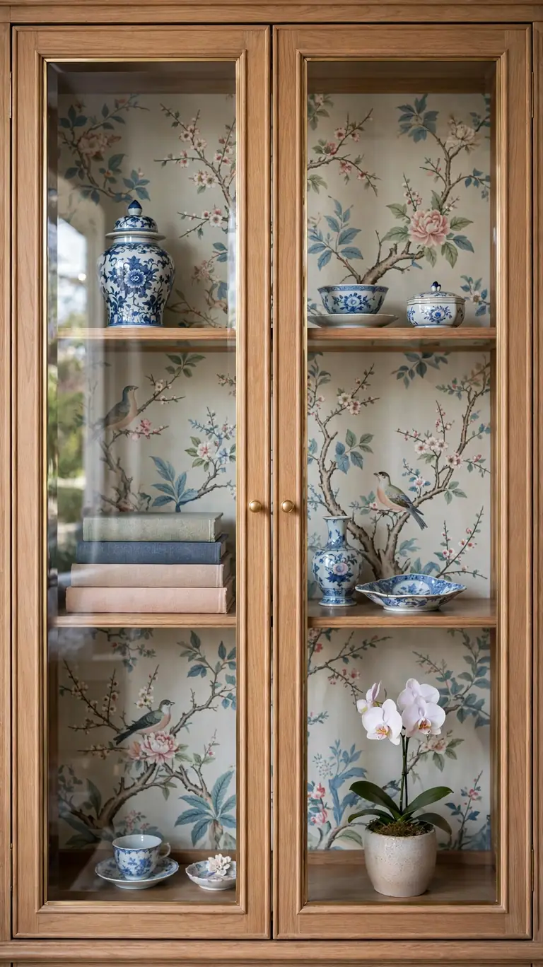 Chinoiserie for an Elegant Vignette Shelf