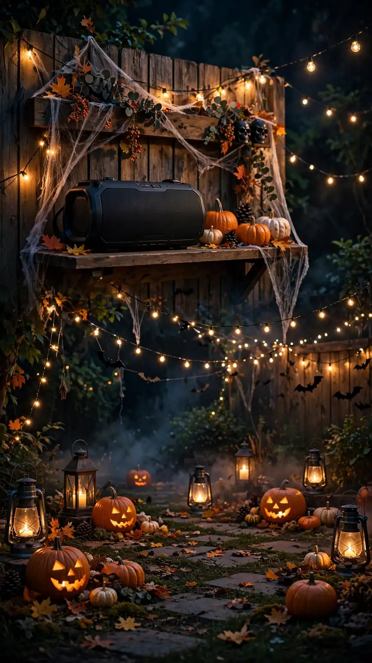 Play a Halloween Music Playlist from Outdoor Speakers
