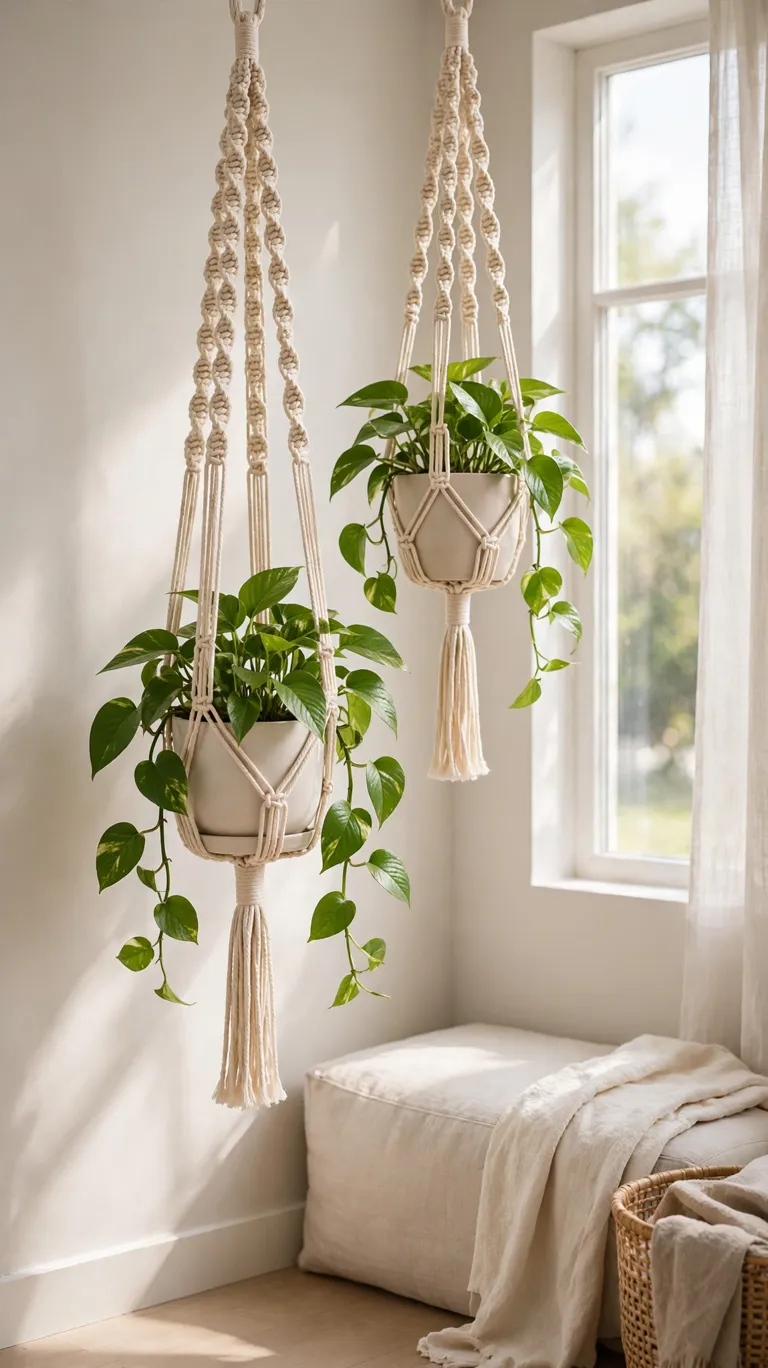 25 Indoor Plant Ideas to Bring Fresh Greenery Into Your Home 15 Macrame Hanging Planters
