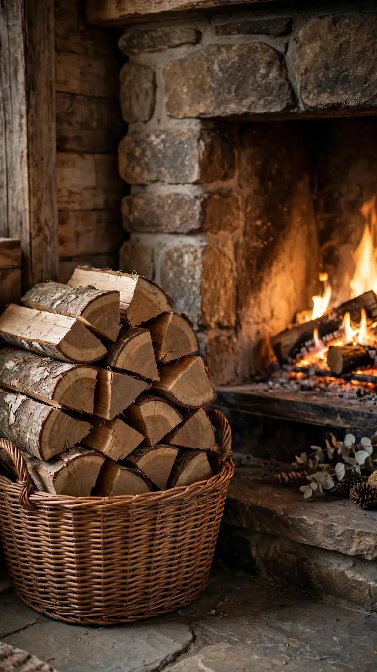 Stack Firewood as Decor