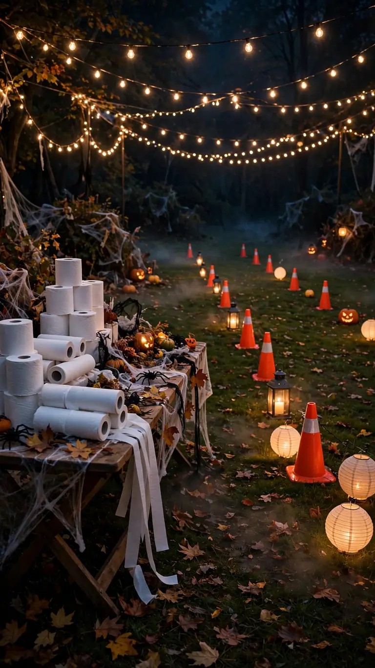 Create a Mummy Wrap Relay Race on the Lawn