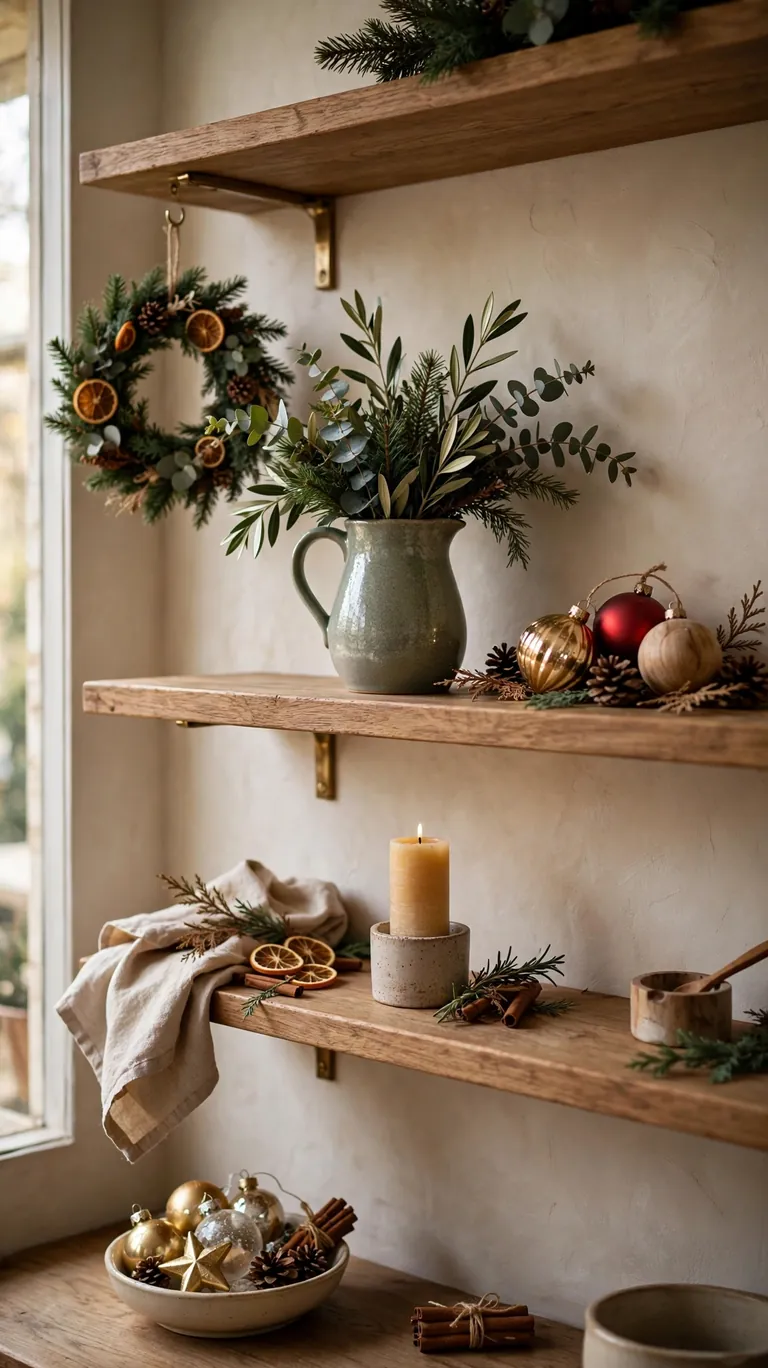 Style the Open Shelves