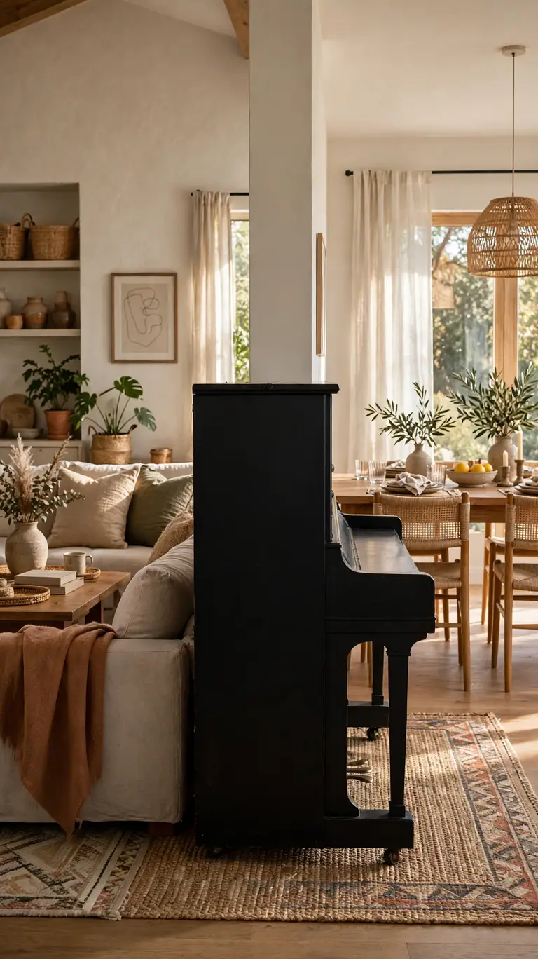 Use the Piano to Zone an Open Space