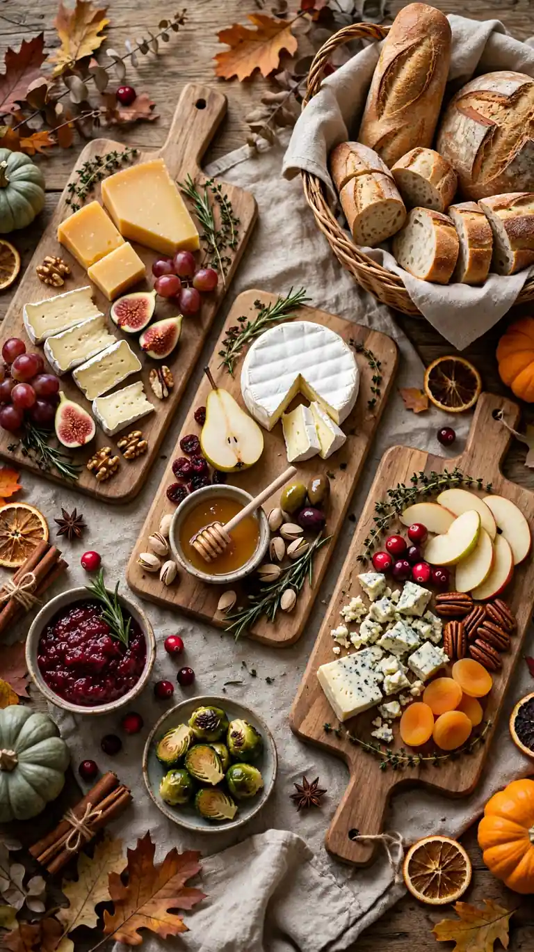 23 Beautiful Thanksgiving Decor Ideas for a Warm Holiday Home 17 Serve on Wood Boards and Trays