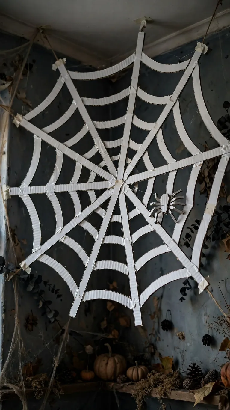 Cardboard Spider Web