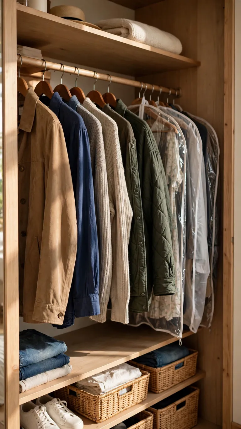 Hang Seasonal Clothes on a Separate Section