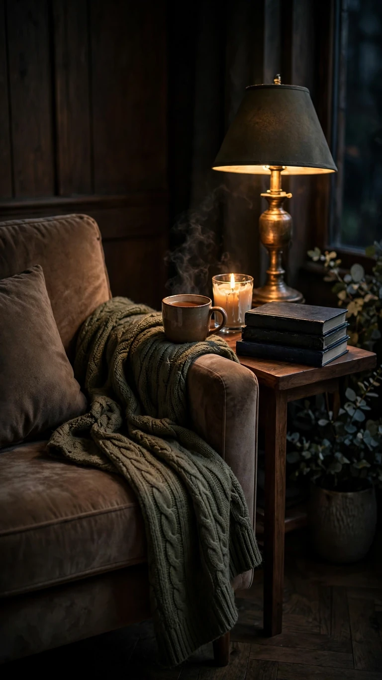 25 Stylish Halloween Decor Ideas That Are Chic, Not Cheesy 18 A Spooky Reading Nook