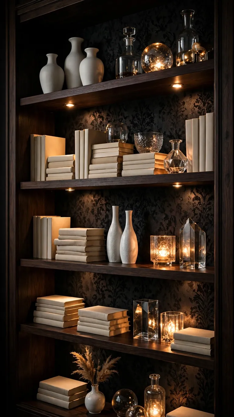 Dark Moody Backdrop for Light Object Contrast