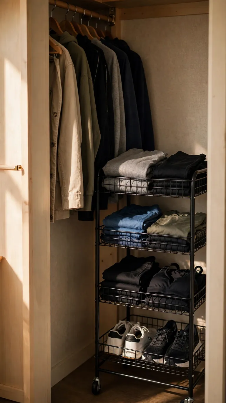 Use the Floor for Rolling Storage Carts