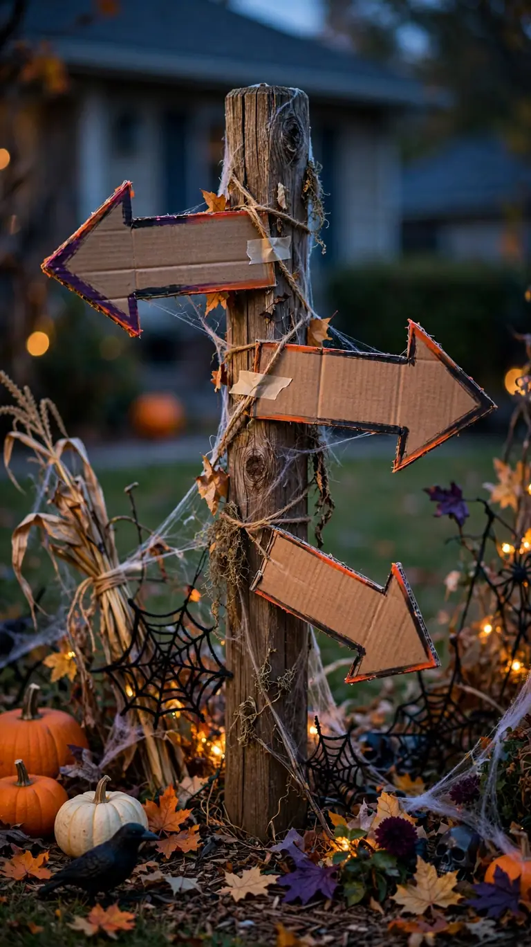 Trick-or-Treat Directional Signs