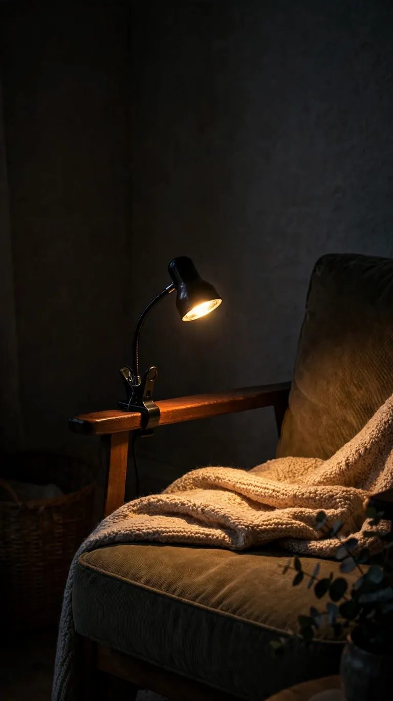 Add a Clip-On Reading Light to the Chair