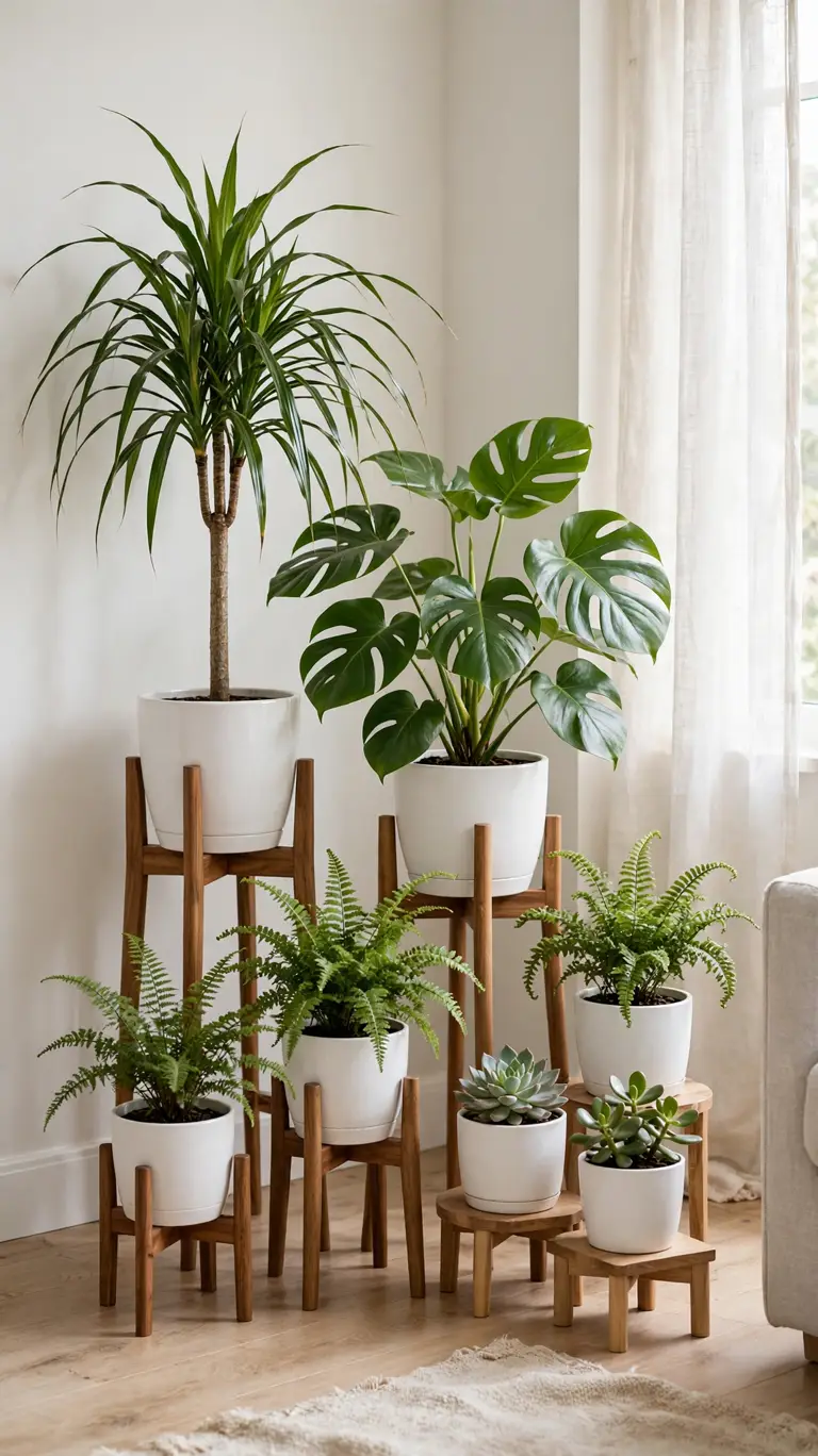 25 Indoor Plant Ideas to Bring Fresh Greenery Into Your Home 21 Clustered Plant Group