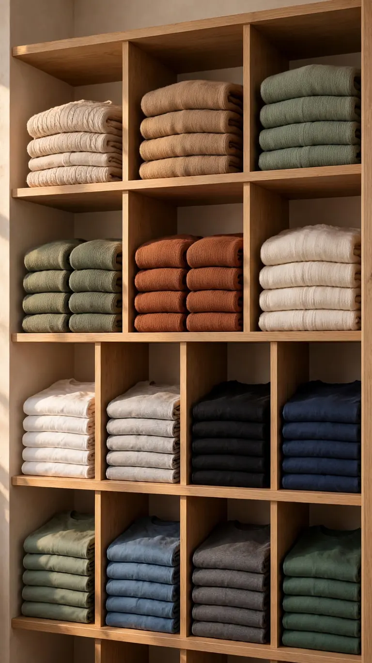 26 Smart Walk-In Closet Layout Ideas That Maximize Every Inch 21 Dividers That Keep Folded Stacks Neat