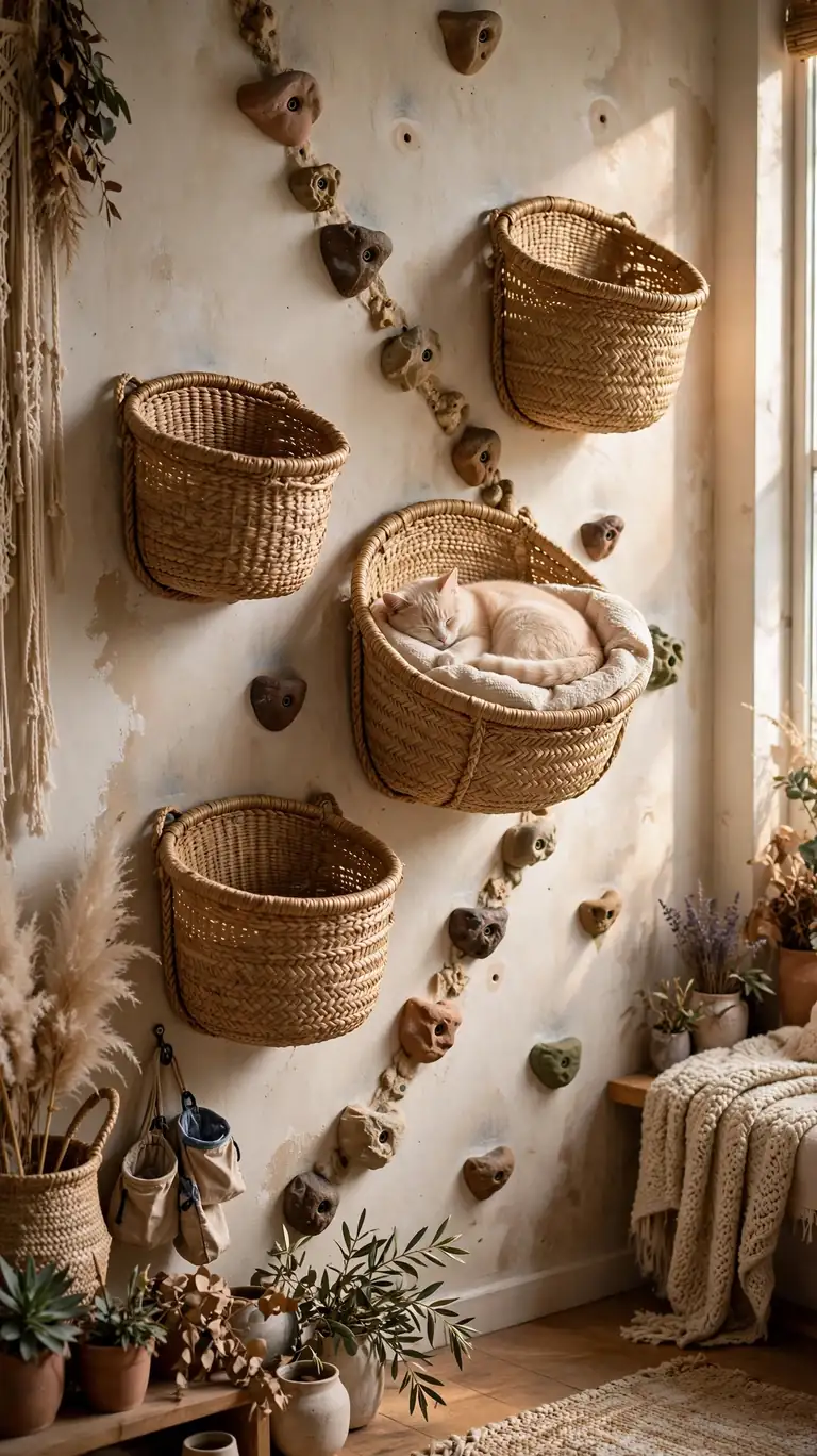Woven Basket Wall Nooks