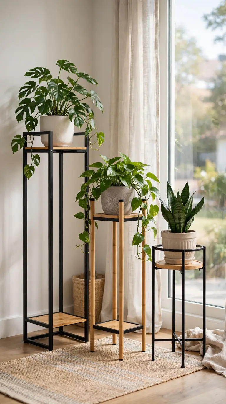 25 Indoor Plant Ideas to Bring Fresh Greenery Into Your Home 23 Tiered Plant Stands