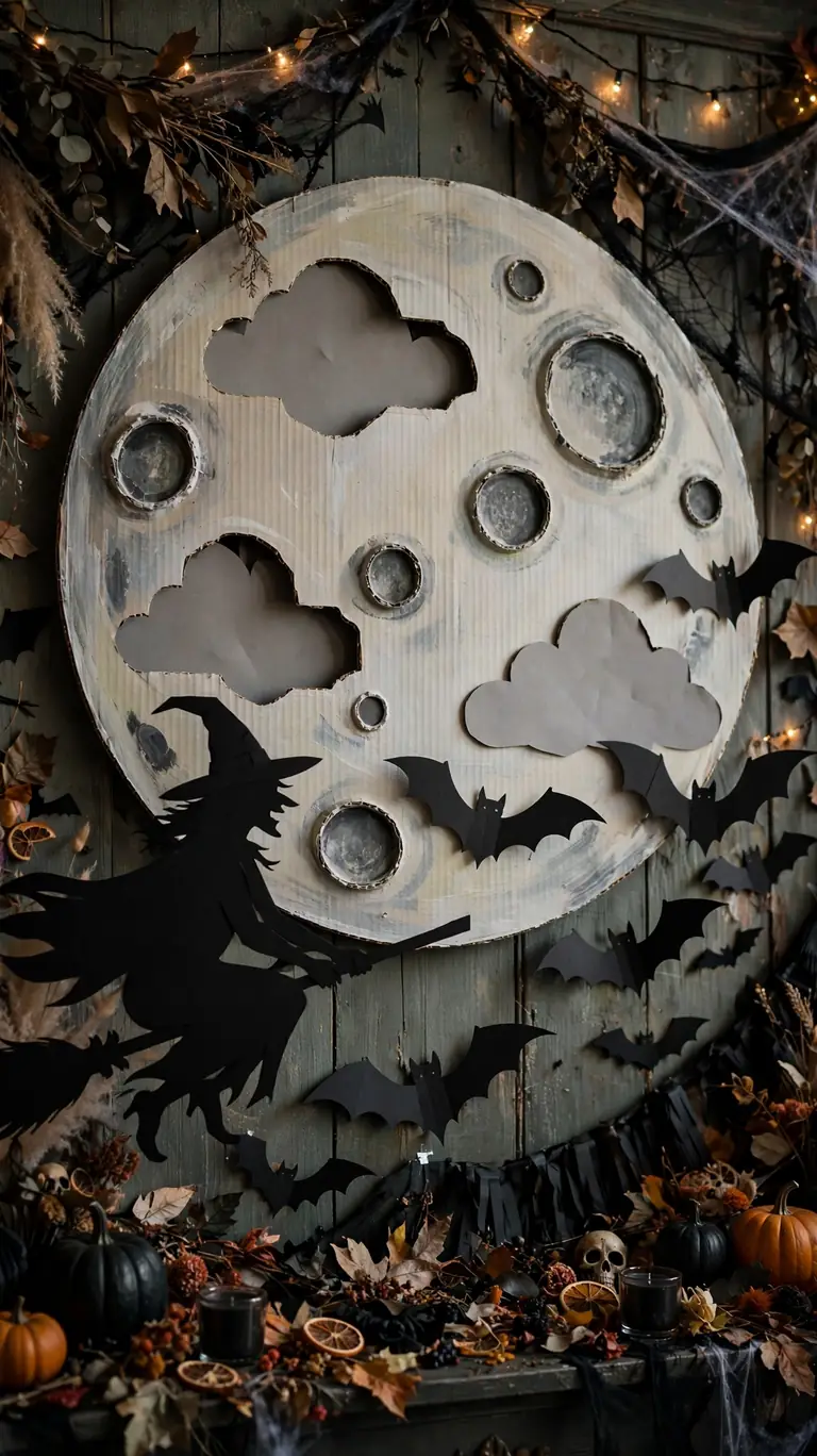 Creepy Moon Backdrop