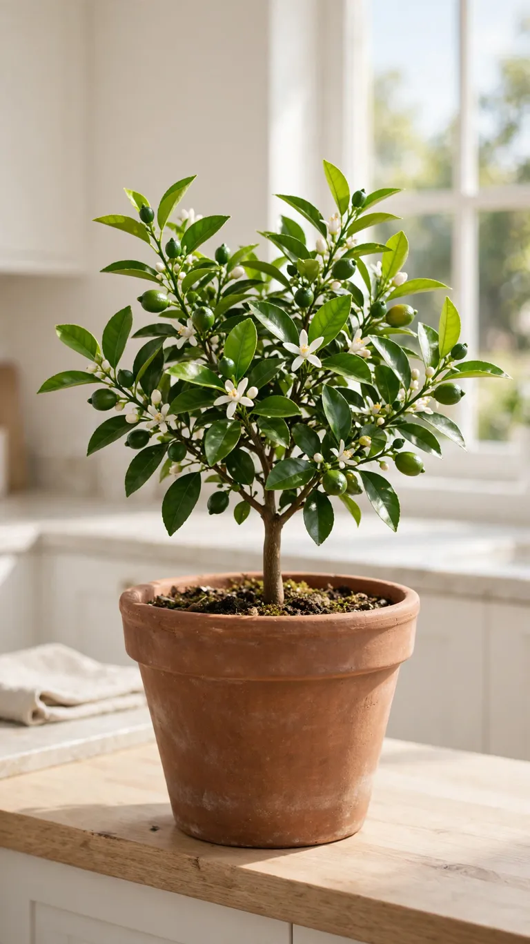 25 Indoor Plant Ideas to Bring Fresh Greenery Into Your Home 24 Potted Citrus Tree