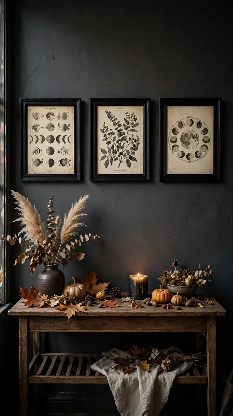 25 Stylish Halloween Decor Ideas That Are Chic, Not Cheesy 25 Black Picture Frames with Seasonal Prints
